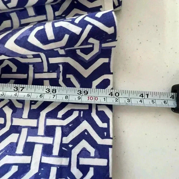 Talbot Mosaic Floral Sateen Fit & Flare Pink Blue Pleated Dress Knee Length Sz 8 - Picture 16 of 16